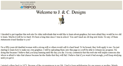 Desktop Screenshot of jandcdesigns.tripod.com