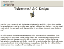 Tablet Screenshot of jandcdesigns.tripod.com