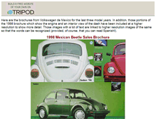 Tablet Screenshot of mexibeetle.tripod.com