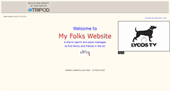 Desktop Screenshot of myfolks1.tripod.com