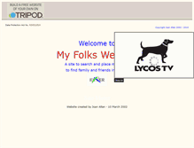 Tablet Screenshot of myfolks1.tripod.com