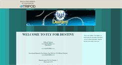 Desktop Screenshot of flyfordestiny.tripod.com