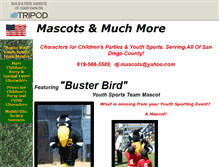 Tablet Screenshot of mascotsandmore.tripod.com