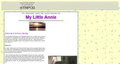 Desktop Screenshot of mylittleannie.tripod.com