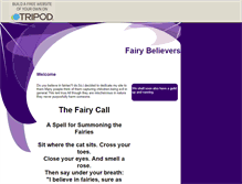 Tablet Screenshot of fairybelievers.tripod.com