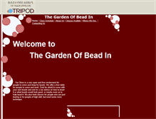 Tablet Screenshot of gardenofbeadin0.tripod.com