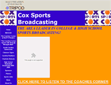 Tablet Screenshot of coxsports.tripod.com