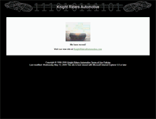 Tablet Screenshot of knightridersauto.tripod.com
