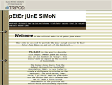 Tablet Screenshot of peterjunesimon.tripod.com