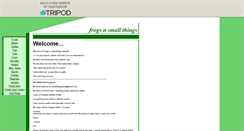 Desktop Screenshot of frogsnsmallthings.tripod.com