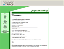 Tablet Screenshot of frogsnsmallthings.tripod.com