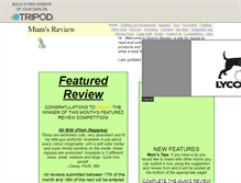 Tablet Screenshot of mumsreview.tripod.com