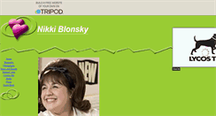 Desktop Screenshot of nikkiblonskyfansite.tripod.com
