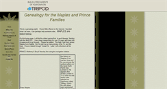 Desktop Screenshot of maplesandprinces.tripod.com