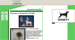 Desktop Screenshot of mendeltnamastiffs.tripod.com