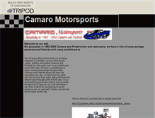 Tablet Screenshot of camaromotorsports.tripod.com