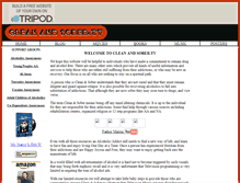 Tablet Screenshot of cleanandsober.tv.tripod.com