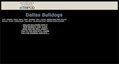 Desktop Screenshot of dallasbulldogs.tripod.com