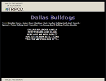 Tablet Screenshot of dallasbulldogs.tripod.com