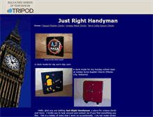 Tablet Screenshot of justrighthandyman.tripod.com