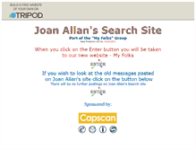 Tablet Screenshot of joan.allan.tripod.com