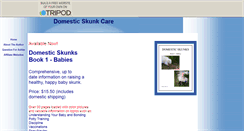 Desktop Screenshot of domesticskunkcare.tripod.com
