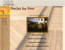 Tablet Screenshot of decksbydon.tripod.com