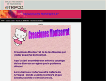 Tablet Screenshot of creacionesmontserrat.tripod.com