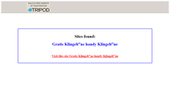 Desktop Screenshot of gratis-klingeltone.tripod.com