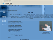 Tablet Screenshot of nimafereidooni.tripod.com