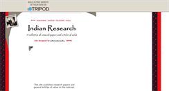 Desktop Screenshot of indianresearch.tripod.com