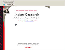 Tablet Screenshot of indianresearch.tripod.com