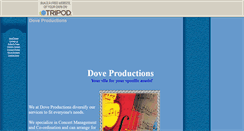 Desktop Screenshot of doveproductions.tripod.com