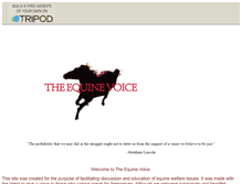 Tablet Screenshot of equinevoice.tripod.com
