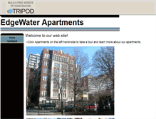Tablet Screenshot of edgewaterapartments.tripod.com