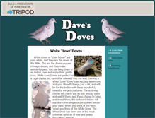 Tablet Screenshot of davesdoves.tripod.com