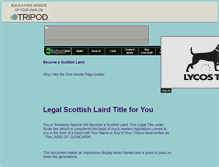 Tablet Screenshot of lairdscotland.tripod.com