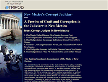 Tablet Screenshot of newmexicocorruptjudiciary.tripod.com