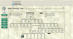 Desktop Screenshot of hallfamilyhistory.tripod.com