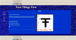 Desktop Screenshot of firstthingsfirst1.tripod.com