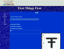 Tablet Screenshot of firstthingsfirst1.tripod.com
