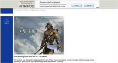 Desktop Screenshot of knightonlinecoindupe.tripod.com