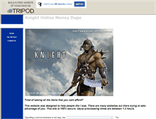 Tablet Screenshot of knightonlinecoindupe.tripod.com