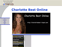 Tablet Screenshot of charlottebest.tripod.com