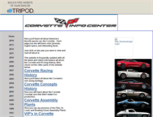 Tablet Screenshot of corvette-info.tripod.com