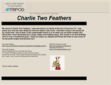 Tablet Screenshot of charlietwofeathers.tripod.com