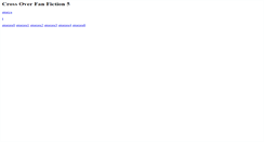 Desktop Screenshot of crossoverfanfiction5.tripod.com