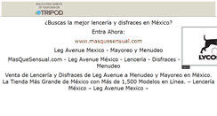 Desktop Screenshot of lenceriamexico.tripod.com