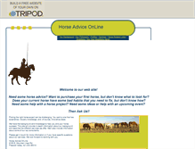 Tablet Screenshot of horseadviceonline.tripod.com