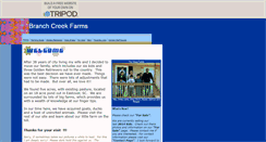 Desktop Screenshot of branchcreekfarms.tripod.com